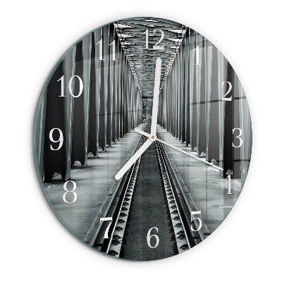 Reloj de pared redondo Vías férreas