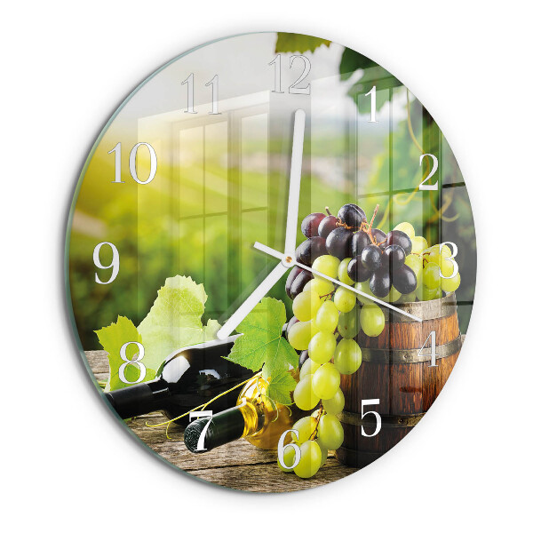 Reloj de pared redondo Vino de uva
