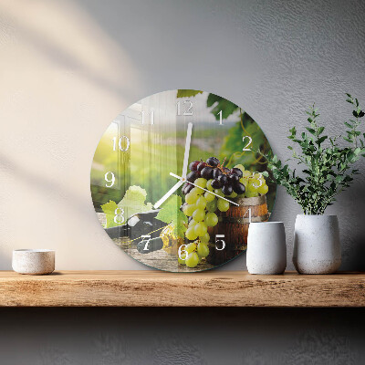Reloj de pared redondo Vino de uva