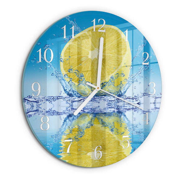Reloj de pared redondo Cítrico