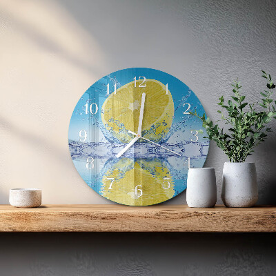 Reloj de pared redondo Cítrico