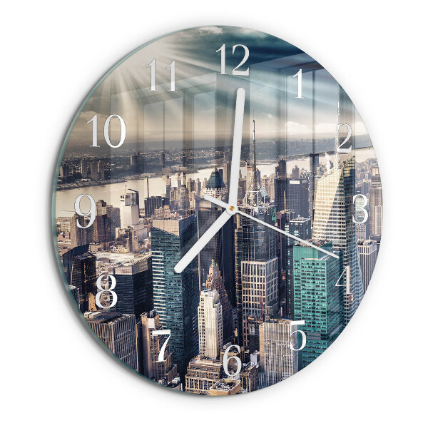 Reloj de pared redondo Ciudad