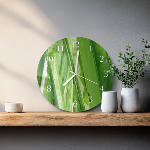 Reloj de pared redondo Césped