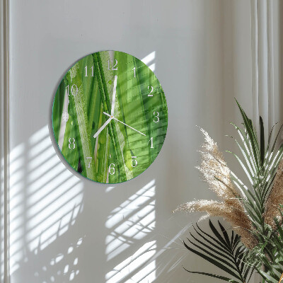 Reloj de pared redondo Césped