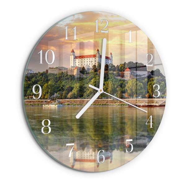 Reloj de pared redondo Castillo del río