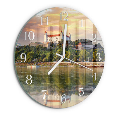 Reloj de pared redondo Castillo del río
