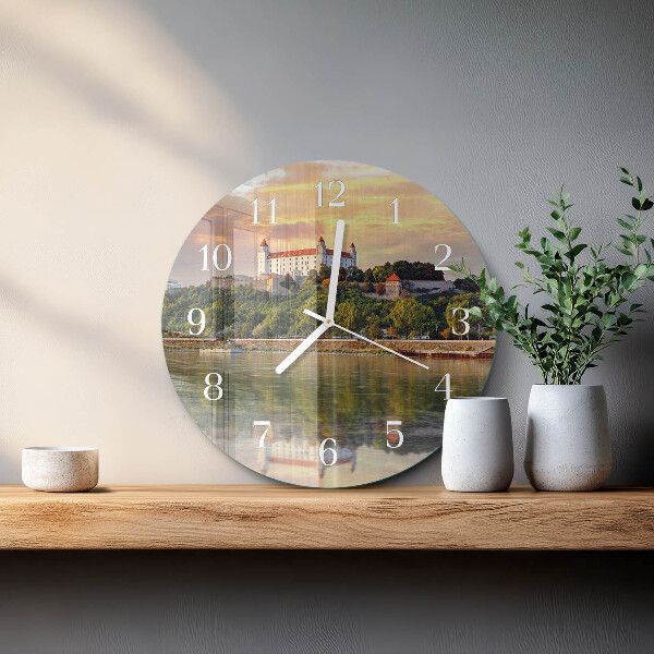 Reloj de pared redondo Castillo del río