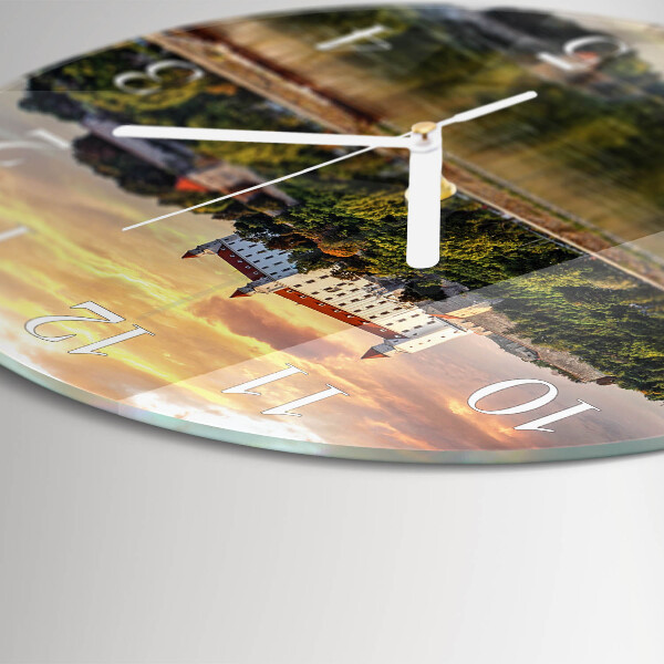 Reloj de pared redondo Castillo del río