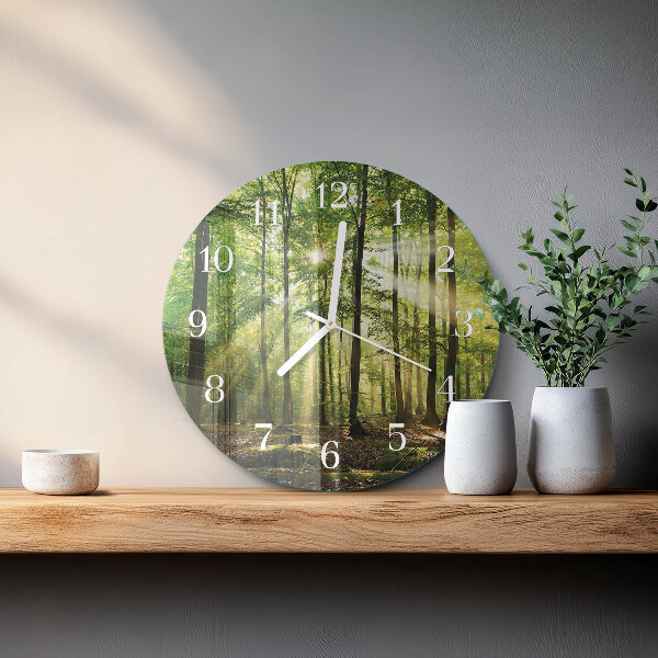 Reloj de pared redondo Naturaleza del bosque