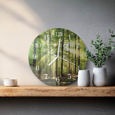 Reloj de pared redondo Naturaleza del bosque