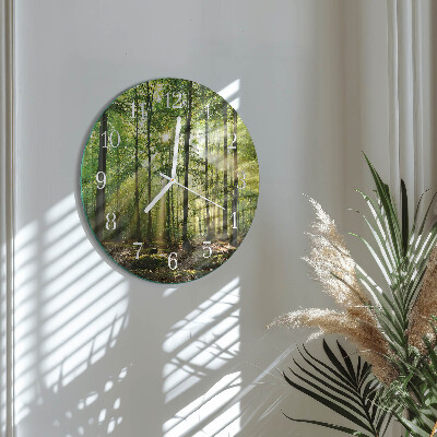 Reloj de pared redondo Naturaleza del bosque