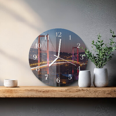 Reloj de pared redondo Puente