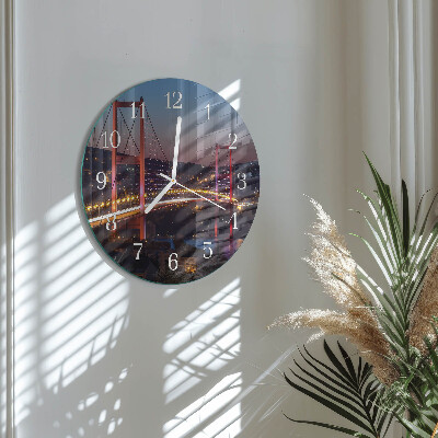 Reloj de pared redondo Puente