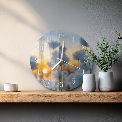 Reloj de pared redondo Algodón