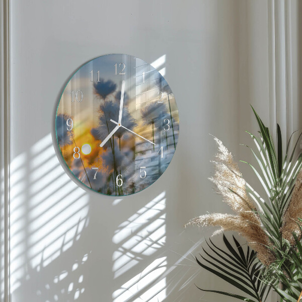 Reloj de pared redondo Algodón