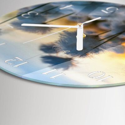 Reloj de pared redondo Algodón
