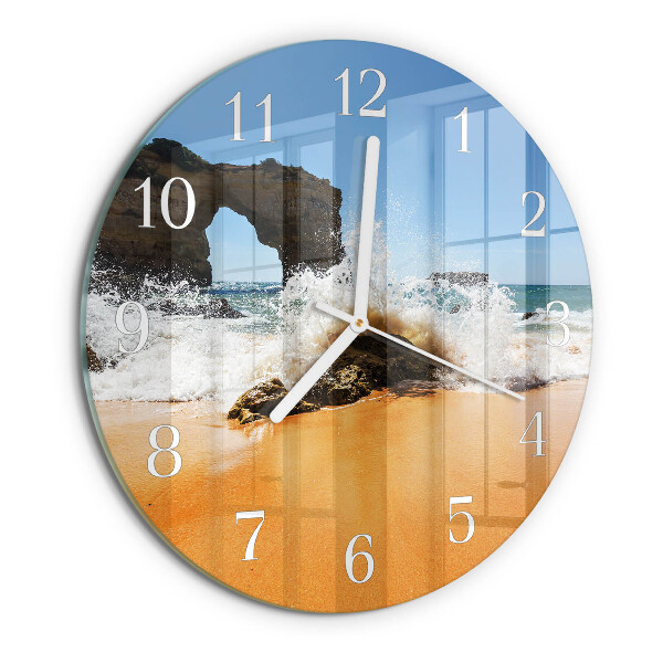 Reloj de pared redondo Playa