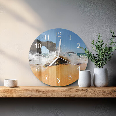 Reloj de pared redondo Playa