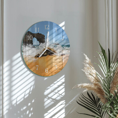 Reloj de pared redondo Playa