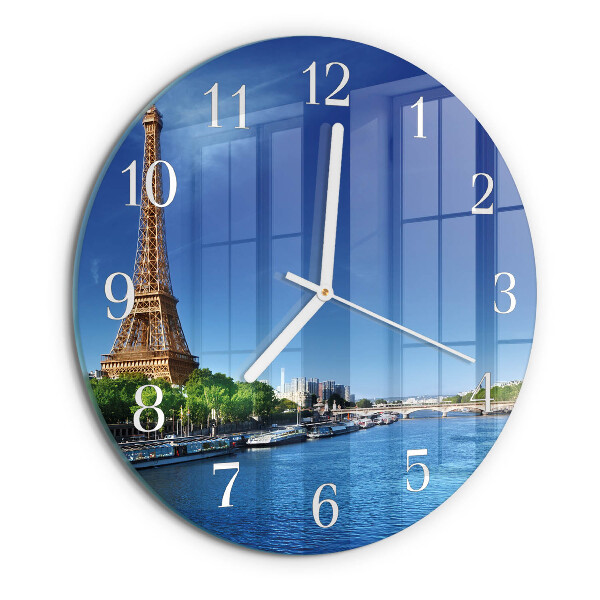 Reloj de pared redondo El cielo de París