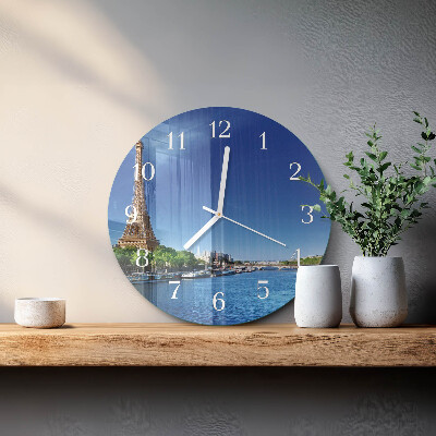 Reloj de pared redondo El cielo de París