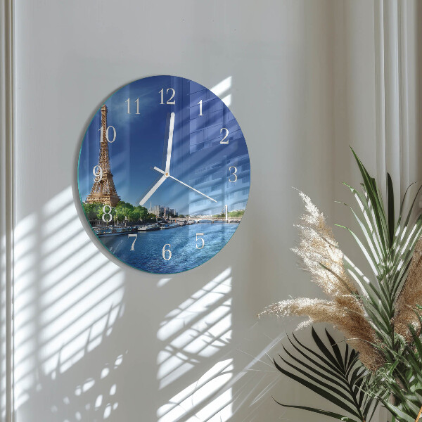 Reloj de pared redondo El cielo de París