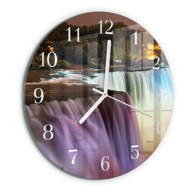 Reloj de pared redondo Cascada