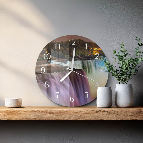 Reloj de pared redondo Cascada
