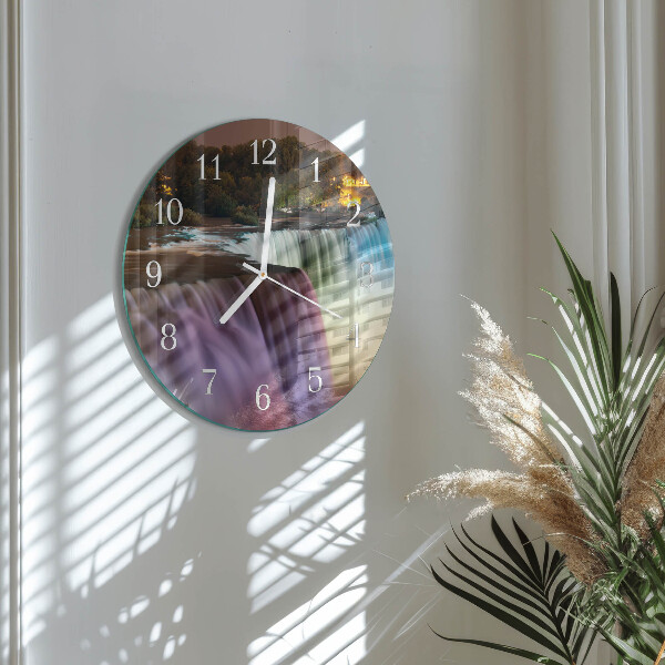 Reloj de pared redondo Cascada