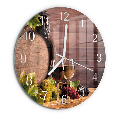 Reloj de pared redondo Uvas
