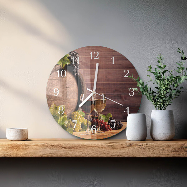 Reloj de pared redondo Uvas