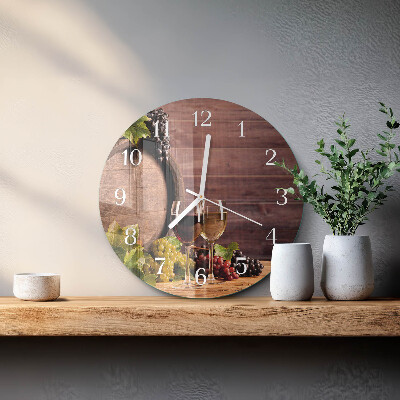 Reloj de pared redondo Uvas