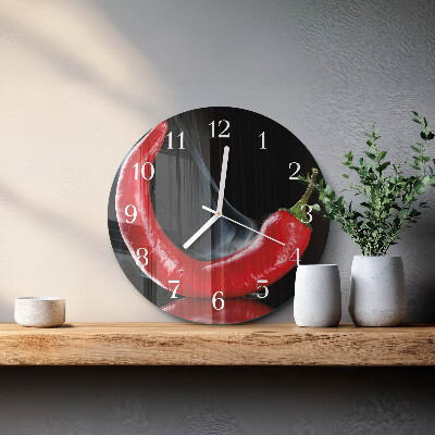 Reloj de pared redondo Ají picante