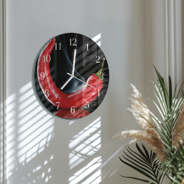 Reloj de pared redondo Ají picante