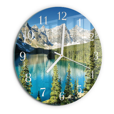 Reloj de pared redondo Naturaleza de las montañas