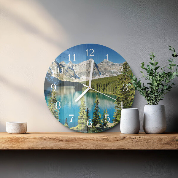 Reloj de pared redondo Naturaleza de las montañas