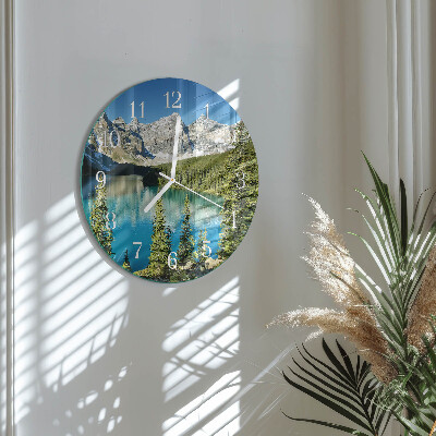 Reloj de pared redondo Naturaleza de las montañas
