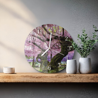 Reloj de pared redondo Árboles