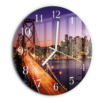 Reloj de pared redondo Ciudad de puentes