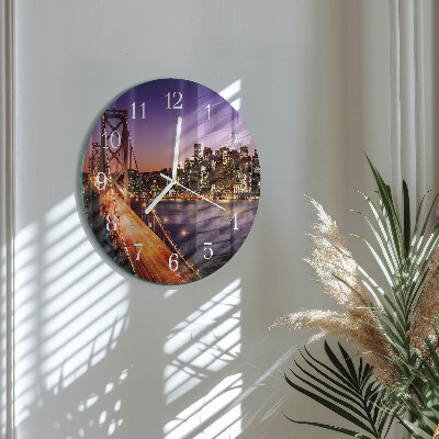 Reloj de pared redondo Ciudad de puentes