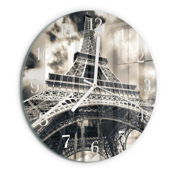 Reloj de pared redondo Torre Eiffel