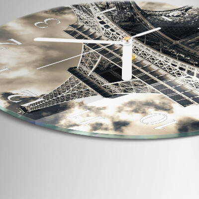 Reloj de pared redondo Torre Eiffel