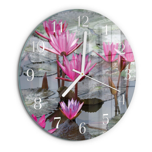 Reloj de pared redondo Nenúfares