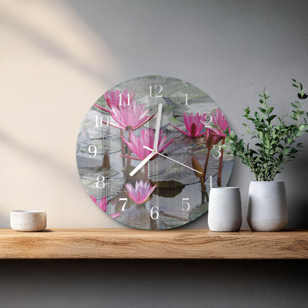 Reloj de pared redondo Nenúfares