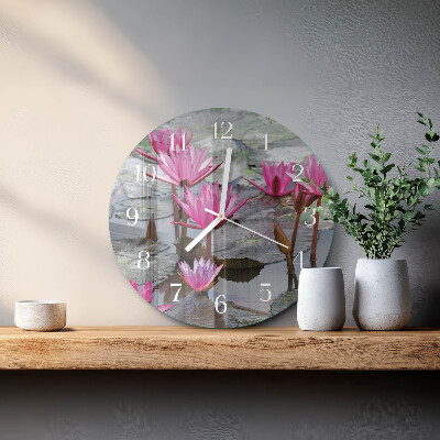 Reloj de pared redondo Nenúfares