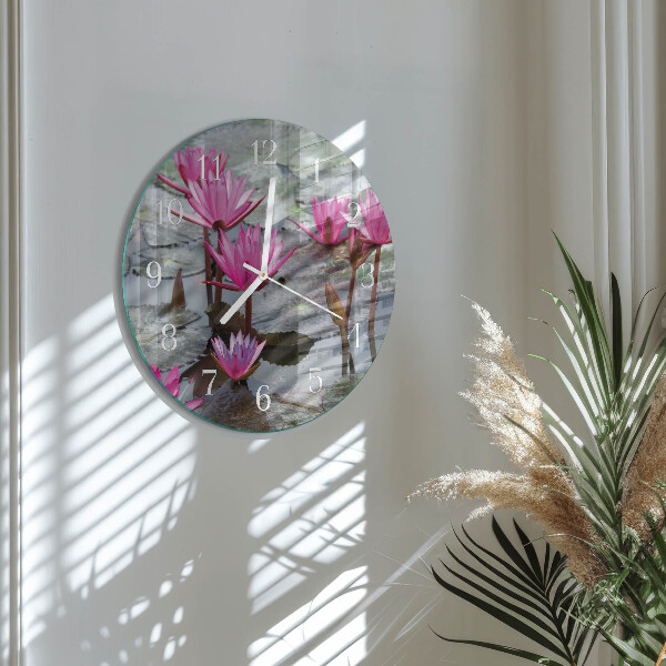 Reloj de pared redondo Nenúfares
