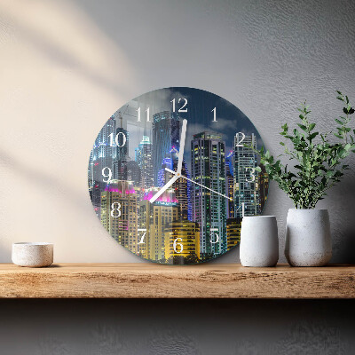 Reloj de pared redondo Ciudad