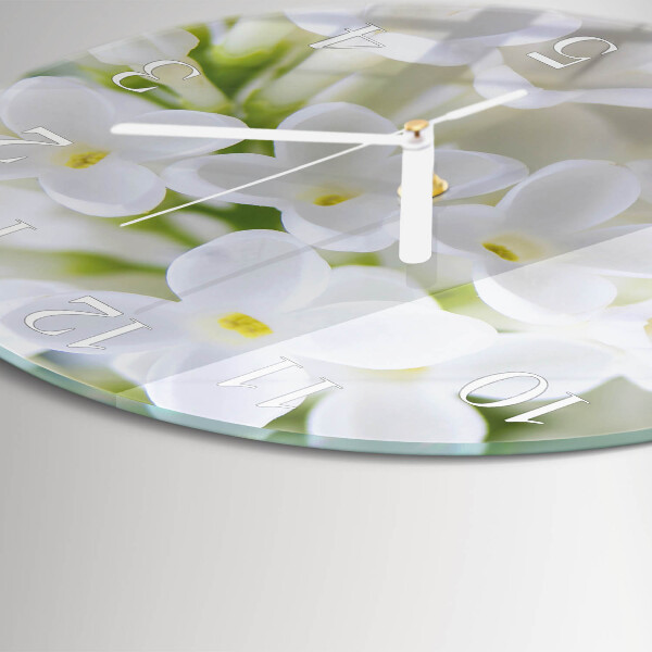 Reloj de pared redondo Flores