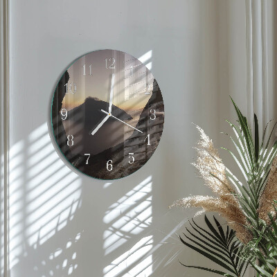 Reloj de pared redondo Montaña del océano