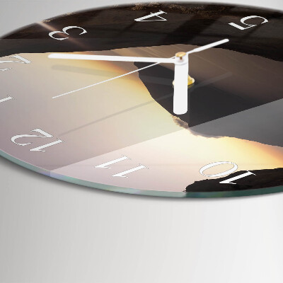 Reloj de pared redondo Montaña del océano